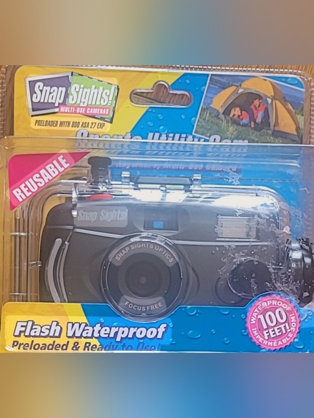 Flash Waterproof Reusable Camera - Black